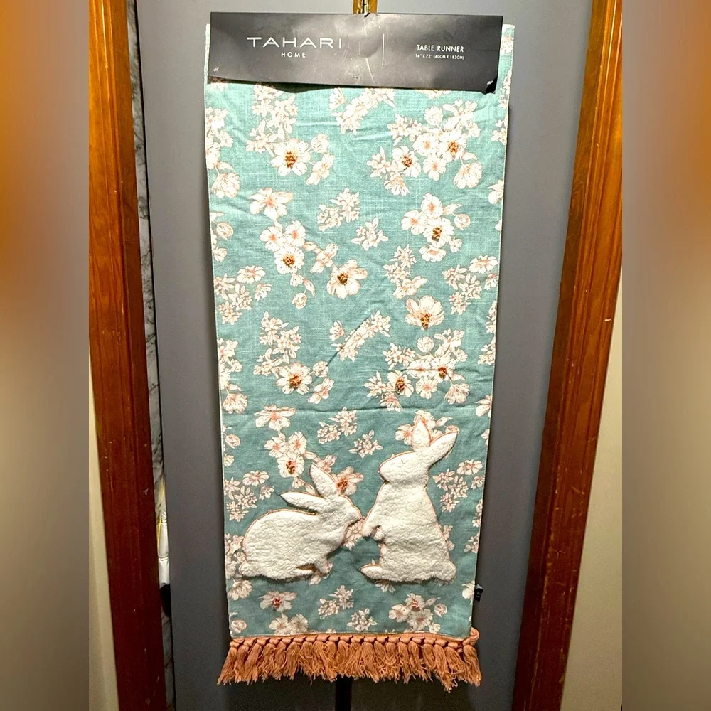 Tahari Spring Easter table runner NWT